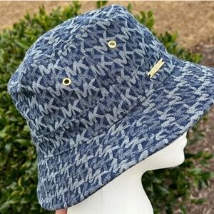 Michael Kors denim logo bucket hat